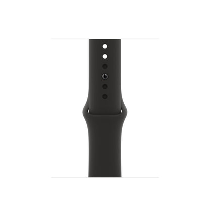 APPLE Watch SE GPS + Cellular 44 mm Space Grey Aluminium Case with Black Sport Band  (Black Strap, Regular)(Open Box)