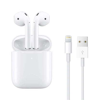(Pre-Owned, Good) Apple AirPods 2nd Generation with Charging Case, (White) (45 Days Warranty)