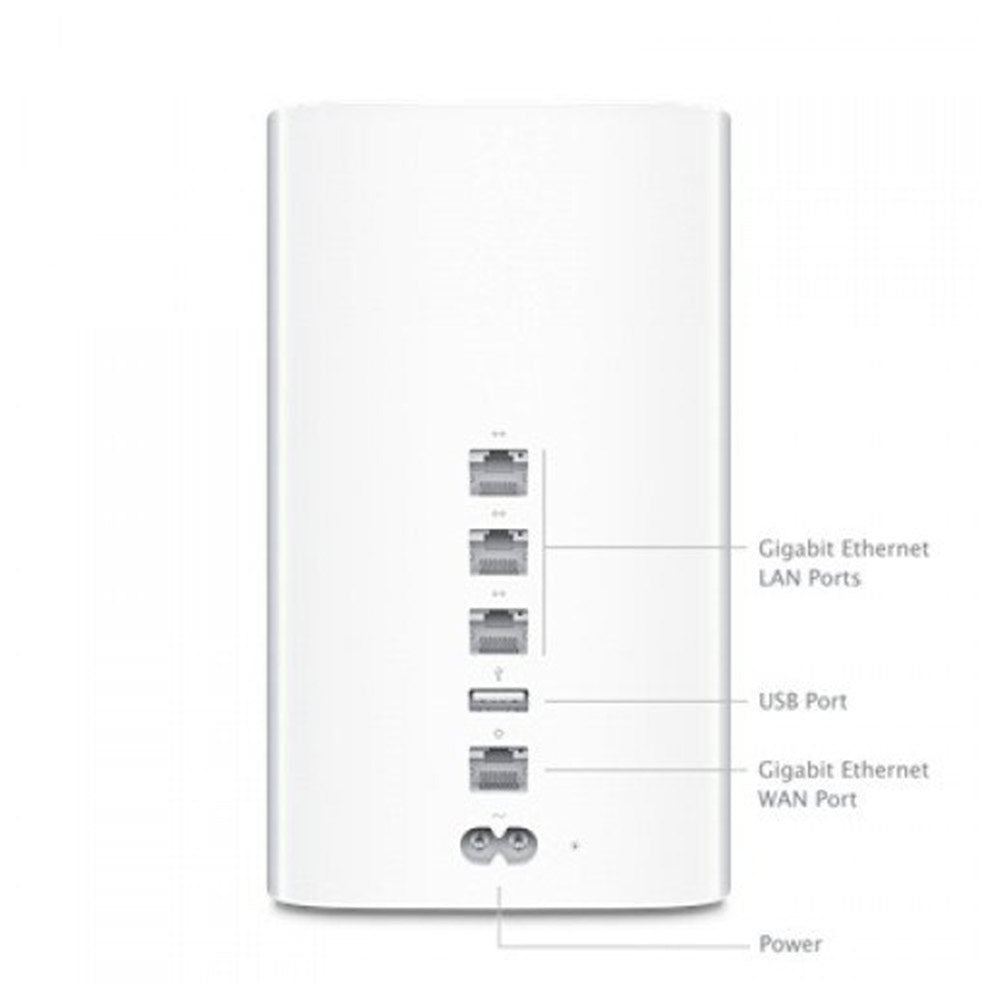 (Pre-Owned, Good) Apple ME182HN/A 2TB Airport Time Capsule, Network Attached Storage, Dual Band Router, Network Extender (White) (90 Days Warranty)
