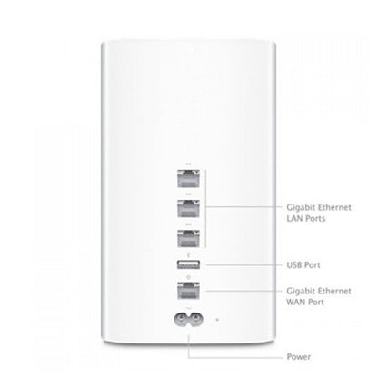 (Pre-Owned, Good) Apple ME182HN/A 2TB Airport Time Capsule, Network Attached Storage, Dual Band Router, Network Extender (White) (90 Days Warranty)