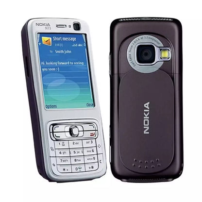 (Pre-Owned, Very Good) Nokia N73 Symbian Mobile Phone With 3.2 MP Carl Zeiss Camera, Stereo Speakers (Silver) (90 Days Warranty)