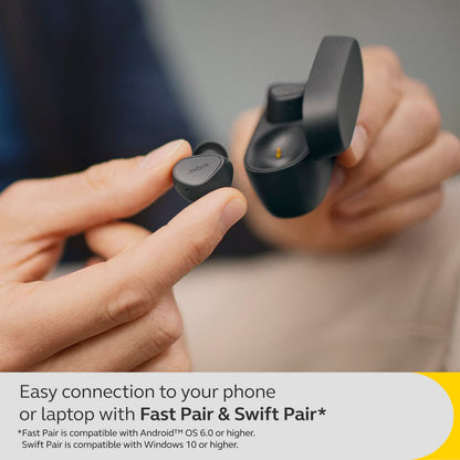 (Pre-Owned, Very Good) Jabra Elite 4 In-Ear Bluetooth True Wireless Ear Buds with Secure Fit, 4 Built-in Microphones, Active Noise Cancellation and Adjustable HearThrough Technology (60 Days Warranty)