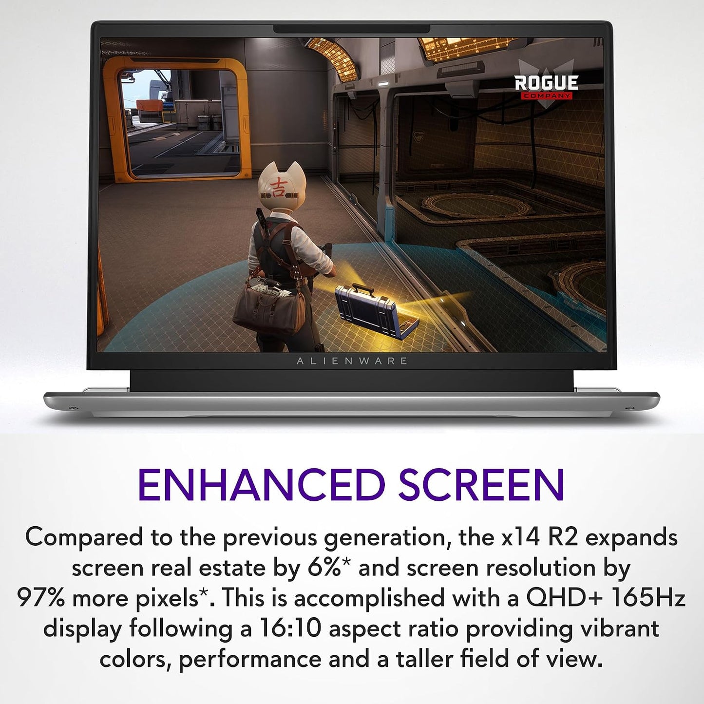 (Pre-Owned, Very Good) Dell Alienware X14 R2 Gaming Laptop With 8GB RTX 4060 Graphics, Intel Core i7 13th Gen, 165Hz QHD+ Display (Thin/Compact Design) (16GB RAM DDR5, 1TB SSD) (Silver) (120 Days Warranty)