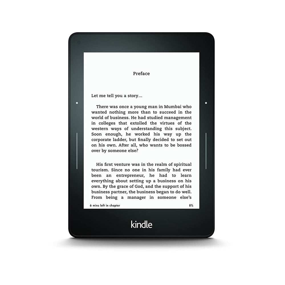 (Pre-Owned, Very Good) Amazon Kindle Voyage With 6" High-Resolution Display (300 ppi) with Adaptive Built-in Light and PagePress Sensors (Black) (90 Days Warranty)