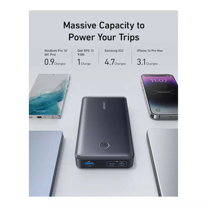 (Pre-Owned, Very Good) Anker 537 Power Bank 24000 mAh 65W fast charging, Power Delivery For Smartphones, Laptops and Tablets (White) (60 Days Warranty)