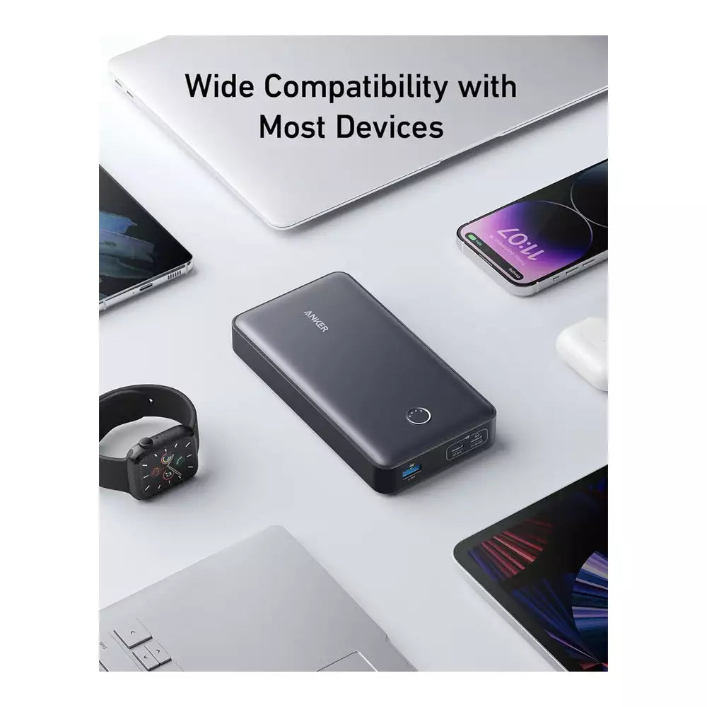 (Pre-Owned, Very Good) Anker 537 Power Bank 24000 mAh 65W fast charging, Power Delivery For Smartphones, Laptops and Tablets (White) (60 Days Warranty)