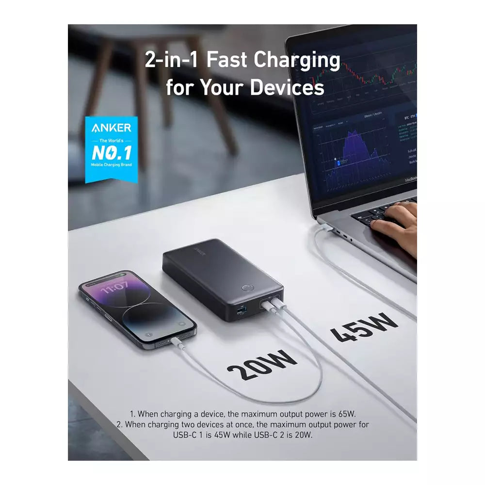 Pre-Owned, Very Good) Anker 537 Power Bank 24000 mAh 65W