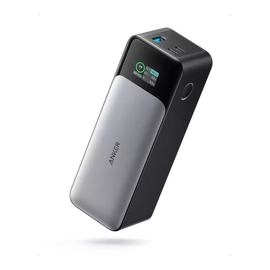 (Open Box Condition) Anker 737 PowerCore 24K Power Bank, 24,000mAh 3-Port Portable Charger with 140W Output, Smart Color LCD Display (Gray) (90 Days Warranty)