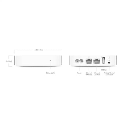 (Pre-Owned, Good) Apple AirPort Express 2, Wi-Fi Router/Extender, AirPlay2 Support With 3.5mm Audio Port (White) (120 Days Warranty)