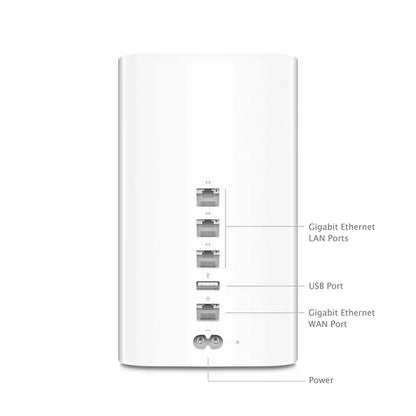 (Pre-Owned, Good) Apple Airport Extreme, Dual-Band Wi-Fi Router, Network Extender With USB Port for Network Storage and Printer (White) (60 Days Warranty)