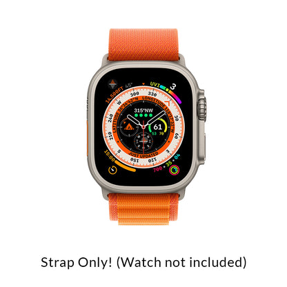 (Open Box) Apple Watch Alpine Loop 49MM Strap For Apple Watch (MQE13ZM/A) (Orange) (90 Days Warranty)