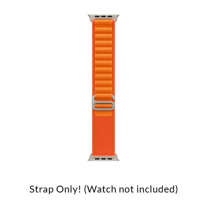 (Open Box) Apple Watch Alpine Loop 49MM Strap For Apple Watch (MQE13ZM/A) (Orange) (90 Days Warranty)