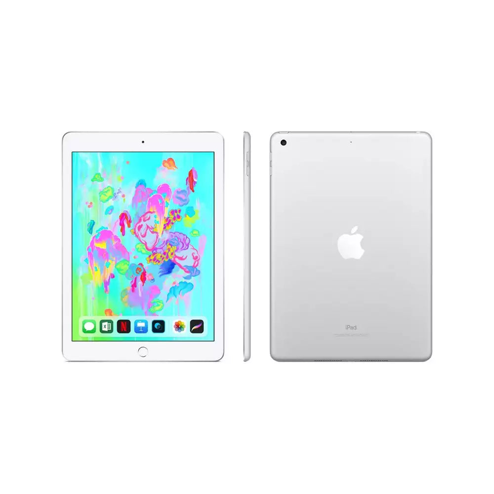 (Pre-Owned, Very Good) Apple iPad (6th Gen) 32 GB ROM 9.7 inch with (Wi-Fi Only) (Silver) (60 Days Warranty)