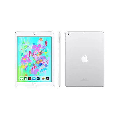 (Pre-Owned, Very Good) Apple iPad (6th Gen) 32 GB ROM 9.7 inch with (Wi-Fi Only) (Silver) (60 Days Warranty)