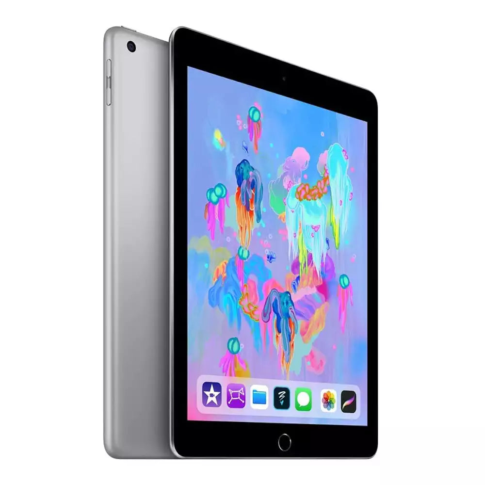 (Pre-Owned, Excellent) Apple iPad (6th Gen) 32 GB ROM 9.7 inch with (Wi-Fi Only) (Space Gray) (90 Days Warranty)