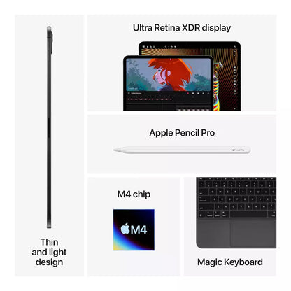 (Open Box Condition) Apple iPad Pro 2024 11 Inch With M4 Chip, Tandem OLED 120Hz Display, 1600 Nits Brightness (Space Black) (3 Months Warranty)