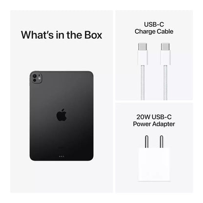 (Open Box Condition) Apple iPad Pro 2024 11 Inch With M4 Chip, Tandem OLED 120Hz Display, 1600 Nits Brightness (Space Black) (3 Months Warranty)