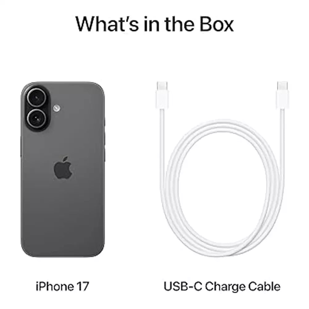 (Open Box Condition) Apple iPhone 17 With 120Hz Super Retina XDR Display (256GB) (Black) (Warranty Till 10 Nov 2026)