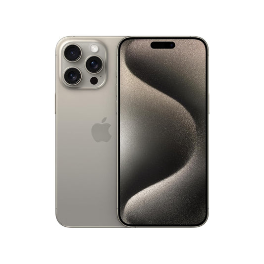 (Pre-Owned, Excellent) Apple iPhone 15 Pro Max (256 GB) (1 Physical and 1 eSIM) (Natural Titanium) (90 Days Warranty)