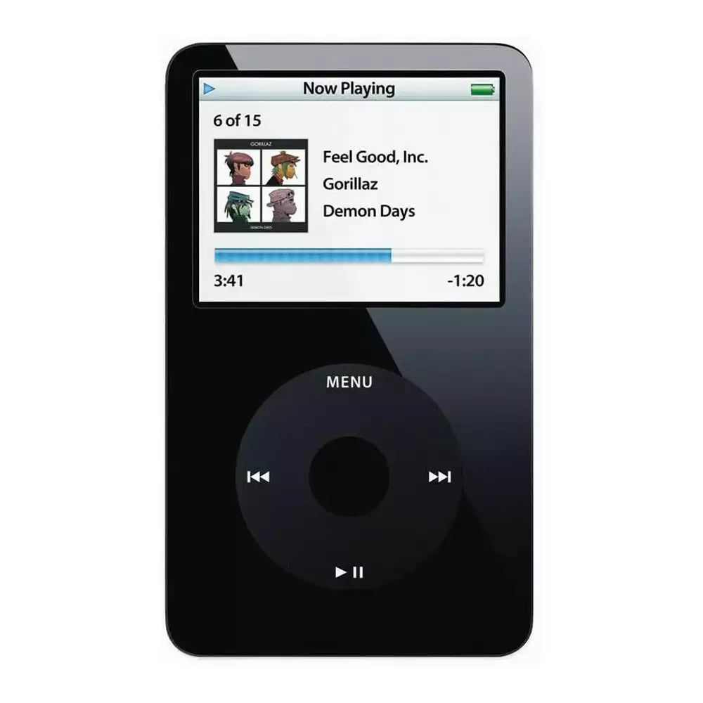 (Pre-Owned, Very Good) Apple iPod Classic 5.5th Generation (With Search Function) 30GB (Black, White) (120 Days Warranty) (With New Battery) + Samsung In-Ear Earphones