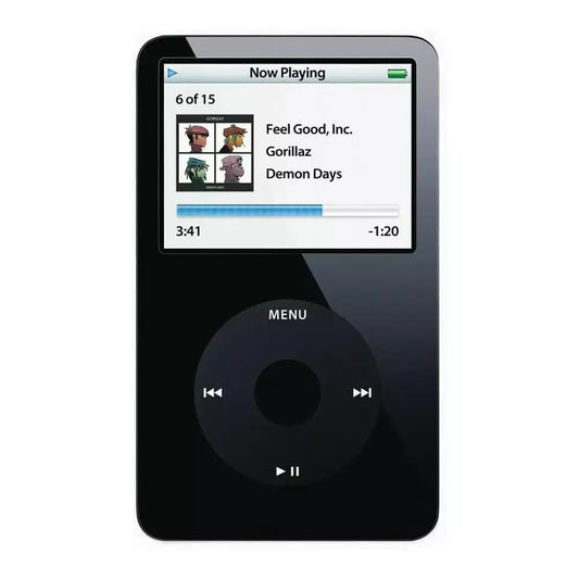 (Pre-Owned, Fair) Apple iPod Classic 5.5th Generation (With Search Function) 30GB, With Upto 7500 Songs (Black) (60 Days Warranty) (With New Battery)
