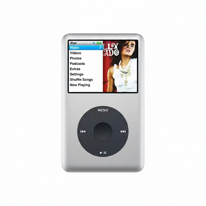 (Open Box Condition) Apple iPod Classic 6th Generation 160GB (Custom Silver and Black Color) + Apple EarPods (150 Days Warranty)