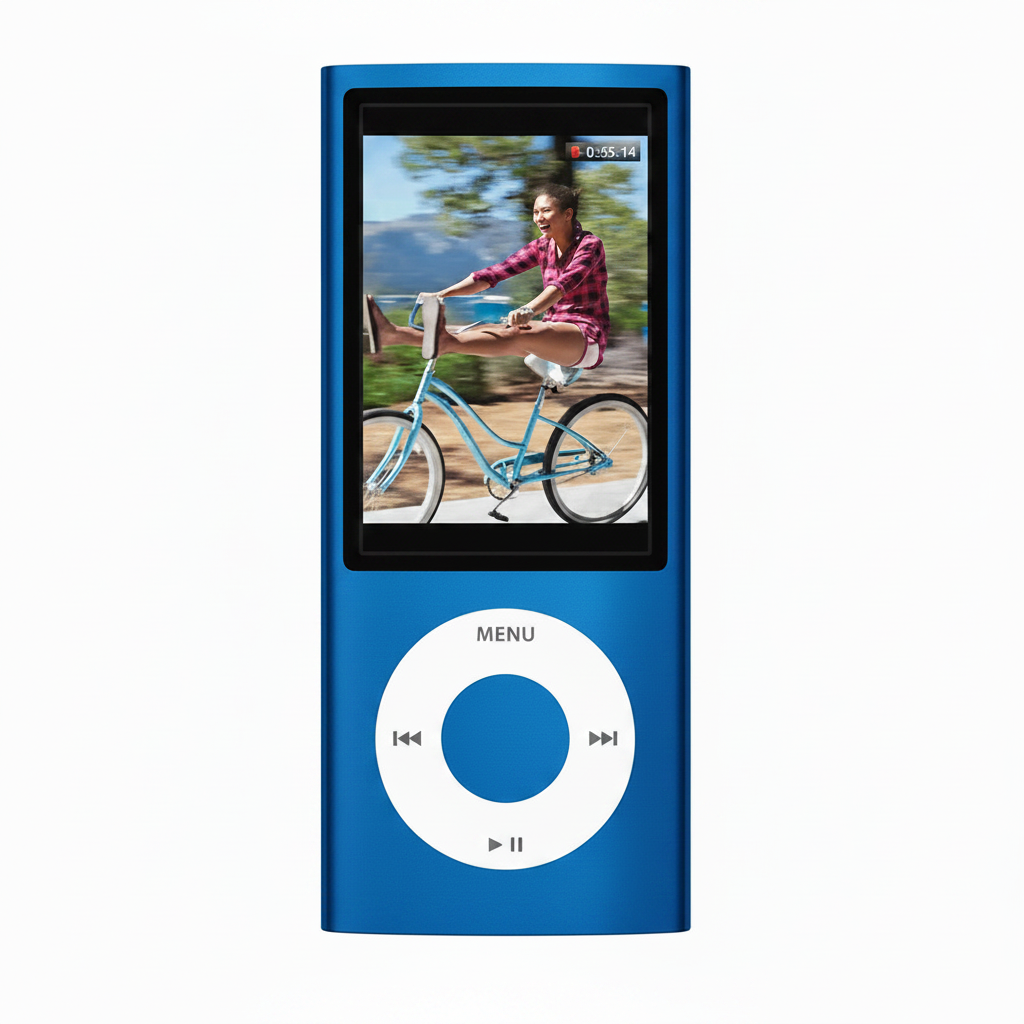 (Pre-Owned, Very Good) Apple iPod Nano 5th Generation With Apple iPod Earphones and Apple EarPods (8GB) (Blue) + Original Retail Box With Same Serial number (6 Months Warranty)