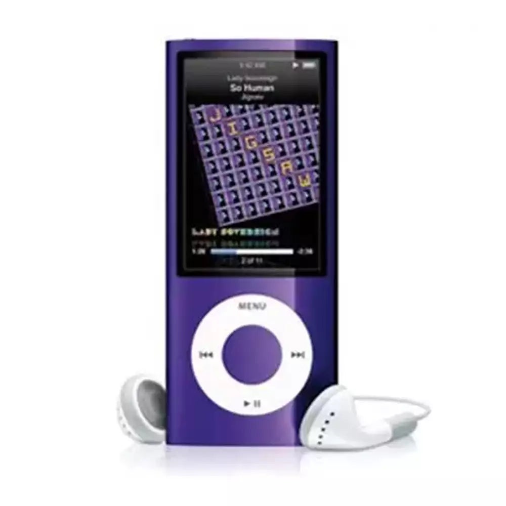 (Open Box Condition) Apple iPod Nano 5th Generation With Apple iPod Earphones and Apple EarPods (8GB) (Violet) + Original Retail Box With Same Serial number (6 Months Warranty)
