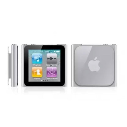 (Pre-Owned, Good) Apple iPod Nano 6th Generation 8 GB (Silver, Orange, Blue) (Comes With Boat In-Ear Earphones) (60 Days Warranty)