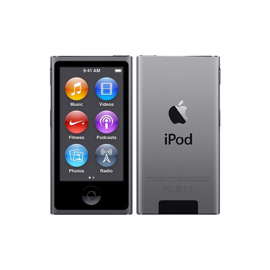 (Pre-Owned, Good) Apple iPod Nano 7th Generation With FM Radio and Bluetooth (16GB) (Space Gray) + Bose Earphones (90 Days Warranty) (With New Battery)