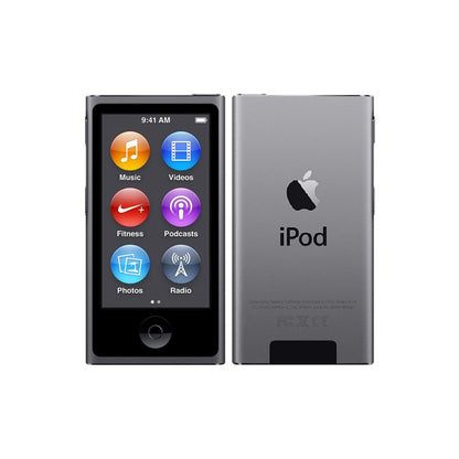 (Pre-Owned, Very Good) Apple iPod Nano 7th Generation With FM Radio and Bluetooth (16GB) (Blue, Purple) + Basic Bose Earphones (120 Days Warranty) (With New Battery)