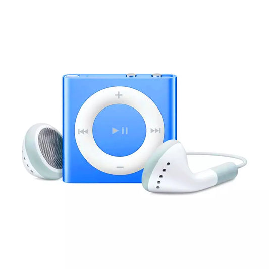 (Open Box Condition, Excellent) Apple 2GB iPod Shuffle 4th Generation + Apple Classic iPod Earphone + Samsung Rectangle In-Ear Earphones (Blue) (90 Days Warranty) (With Retail Box)