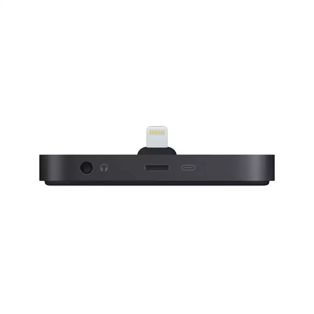 (Pre-Owned, Very Good) Apple Lightning Dock Station With 3.5mm AUX-Out (Black) (60 Days Warranty)