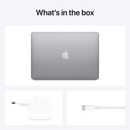(Pre-Owned) Apple MacBook Air Laptop with Apple M1 chip, 13.3-inch/33.74 cm Retina Display, 8GB RAM, 256GB SSD Storage, Backlit Keyboard, FaceTime HD Camera, Touch ID (Space Grey)