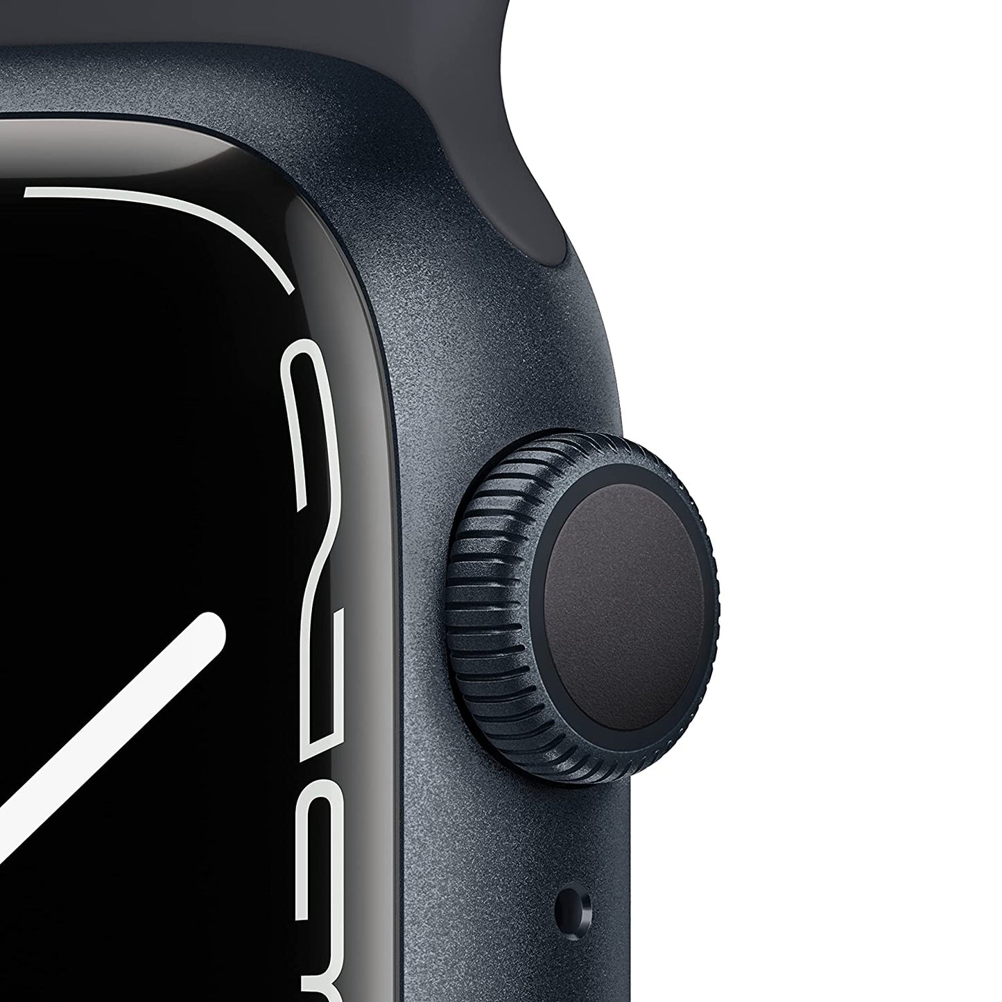 (Pre-Owned) Apple Watch Series 7 (GPS, 45mm) - Midnight Aluminium Case with Midnight Sport Band (Black, Blue)