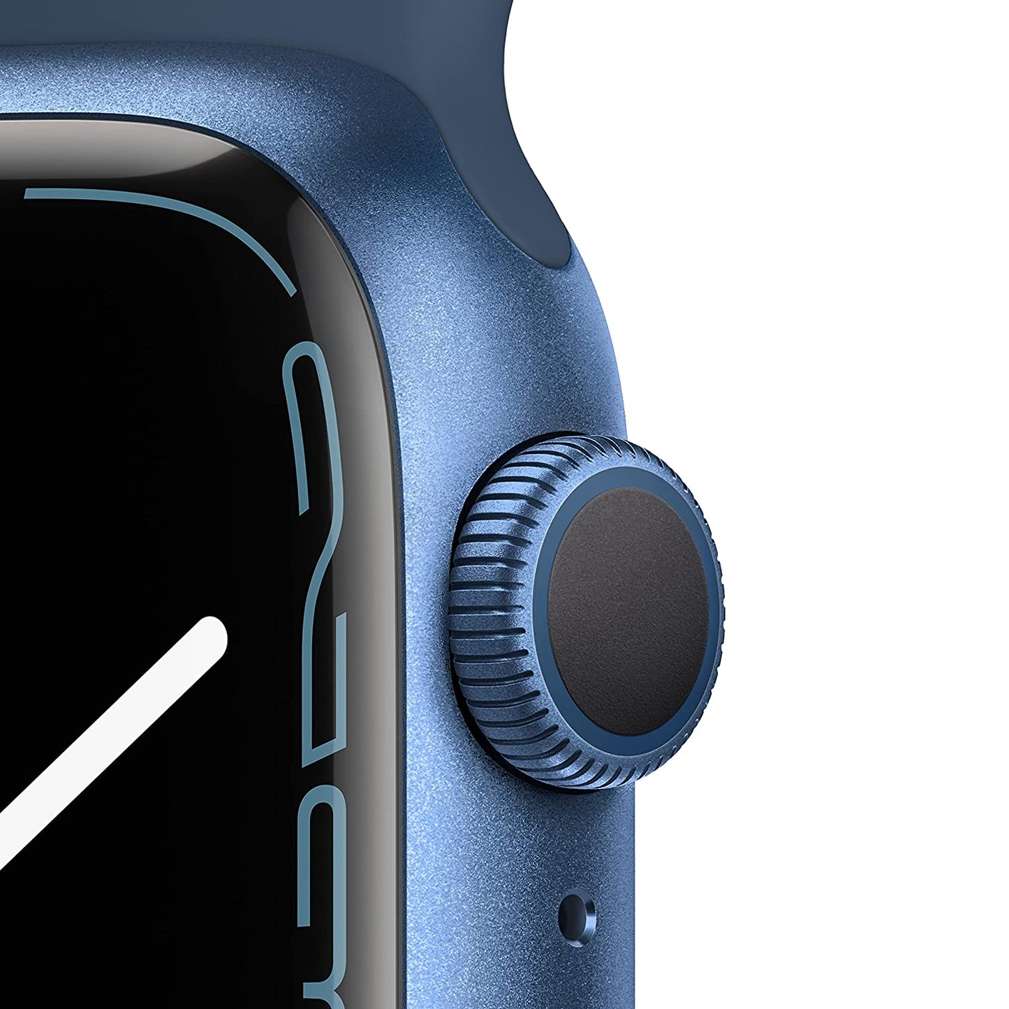 (Pre-Owned) Apple Watch Series 7 (GPS, 41mm) - Aluminium Case with Blue Sport Band (Blue, Gray, Silver)