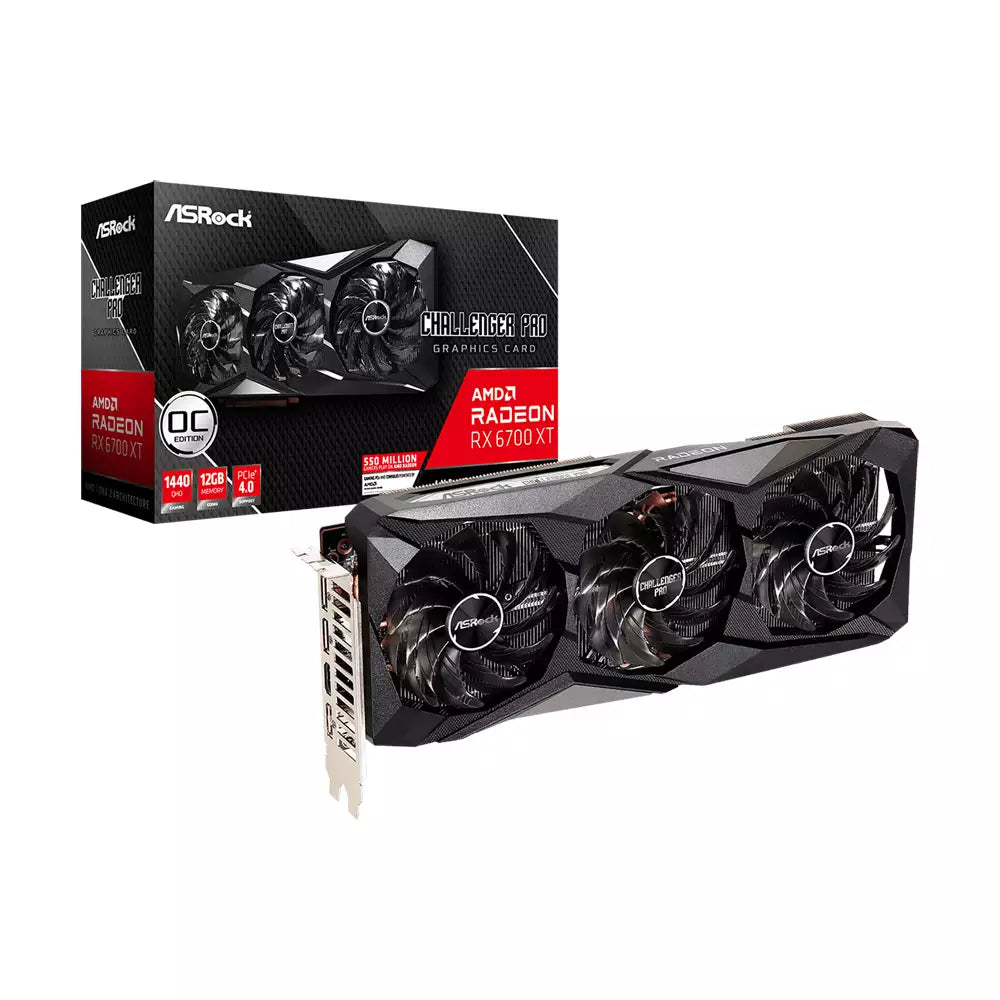 (Open Box Condition) ASRock AMD Radeon™ RX 6700 XT (6700XT) Challenger Pro 12GB OC (90 Days Warranty)
