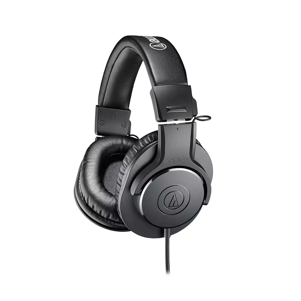 (Pre-Owned, Good) Audio-Technica ATH-M20x Over-Ear Professional Studio Monitor Headphones (Black) (90 Days Warranty) (Has Visible Usage Marks)