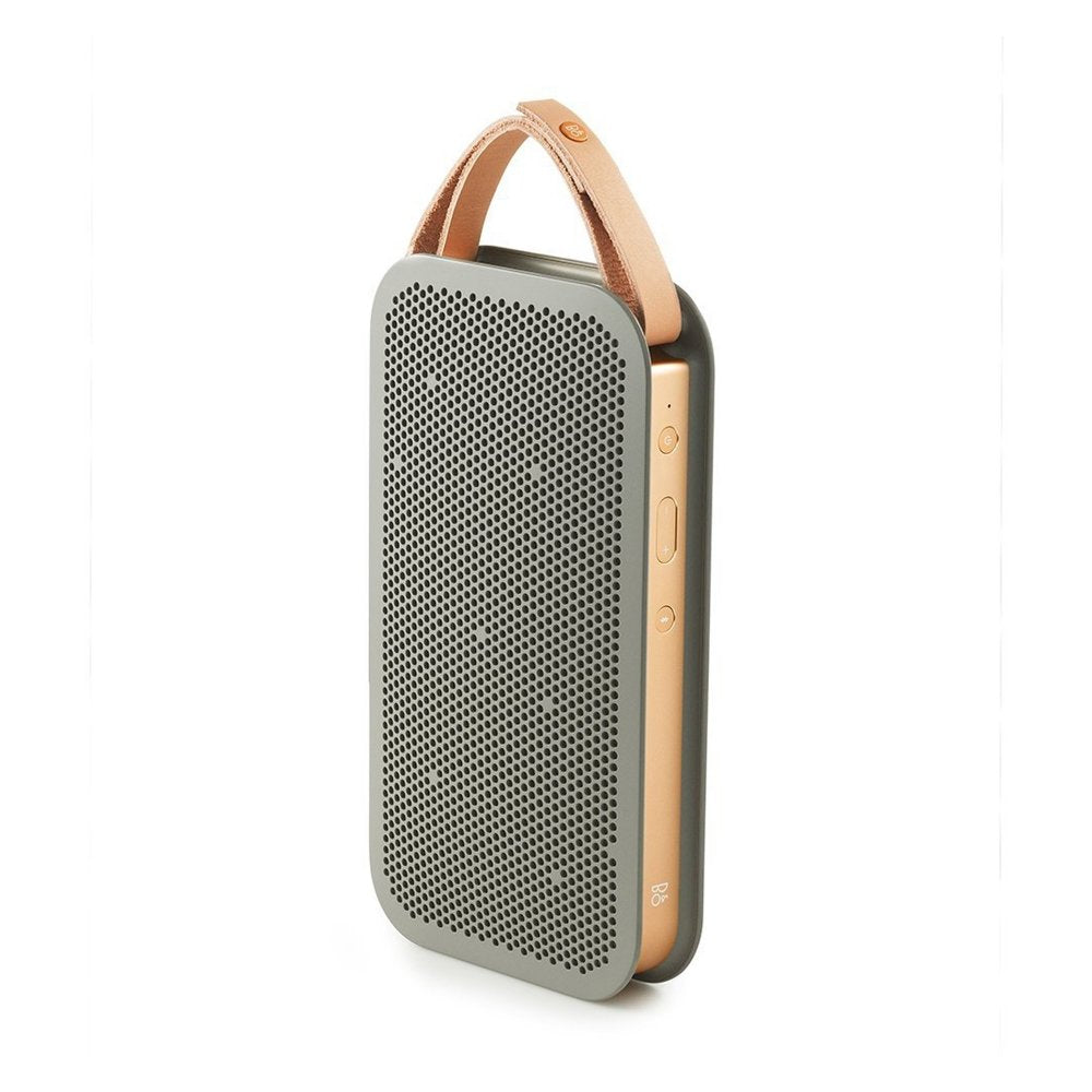 (Pre-Owned, Good) Bang & Olufsen BeoPlay A2 Wireless Portable Bluetooth Speaker (Green and Gold) (60 Days Warranty)