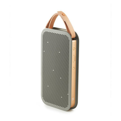 (Pre-Owned, Good) Bang & Olufsen BeoPlay A2 Wireless Portable Bluetooth Speaker (Green and Gold) (60 Days Warranty)