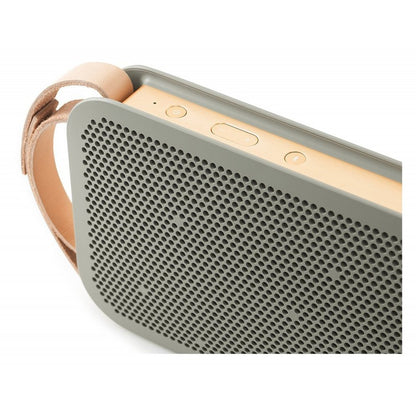 (Pre-Owned, Good) Bang & Olufsen BeoPlay A2 Wireless Portable Bluetooth Speaker (Green and Gold) (60 Days Warranty)
