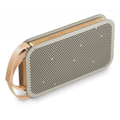 (Pre-Owned, Good) Bang & Olufsen BeoPlay A2 Wireless Portable Bluetooth Speaker (Green and Gold) (60 Days Warranty)