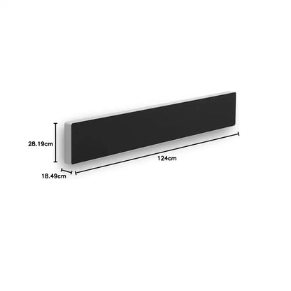 (Open Box Condition) Bang & Olufsen Beosound Stage Soundbar With Dolby Atmos, Bluetooth, WiFi (Black and Silver) (120 Days Warranty) (With 3rd Universal Wall Mount)