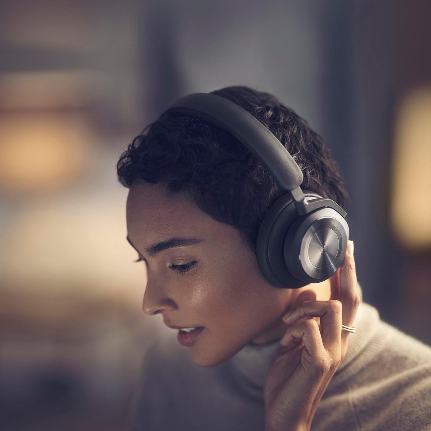 (Pre-Owned, Excellent) Bang & Olufsen HX Over Ear Wireless Bluetooth Headphones With ANC and Premium Build (Leather and Aluminium) (Black) (90 Days Warranty)