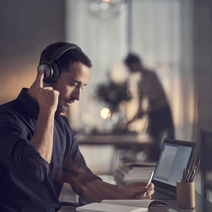 (Pre-Owned, Excellent) Bang & Olufsen HX Over Ear Wireless Bluetooth Headphones With ANC and Premium Build (Leather and Aluminium) (Black) (90 Days Warranty)