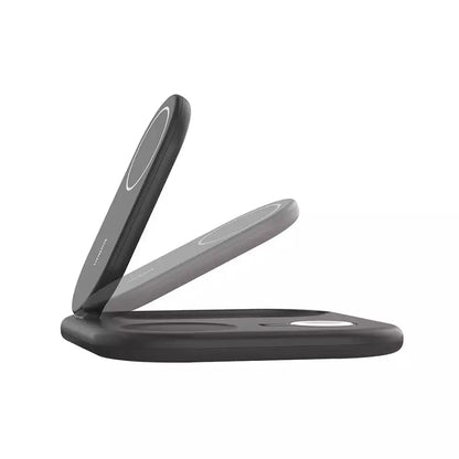 (Open Box) Belkin BoostCharge 3-in-1 Magnetic Foldable Wireless Charger with Qi2 15W (Black) (WIZ029MYBK) (6 Months Warranty)