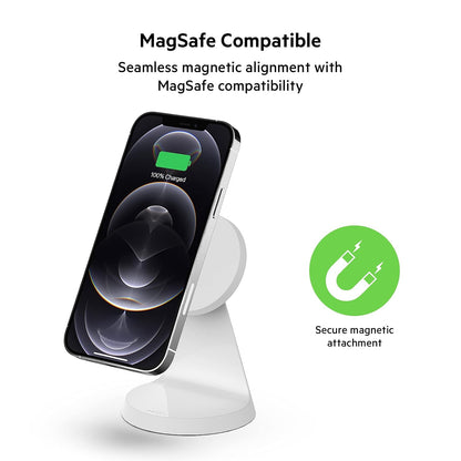 (Pre-Owned, Very Good) Belkin Magnetic Wireless Charging Stand (MagSafe Compatible) (6 Months Warranty)