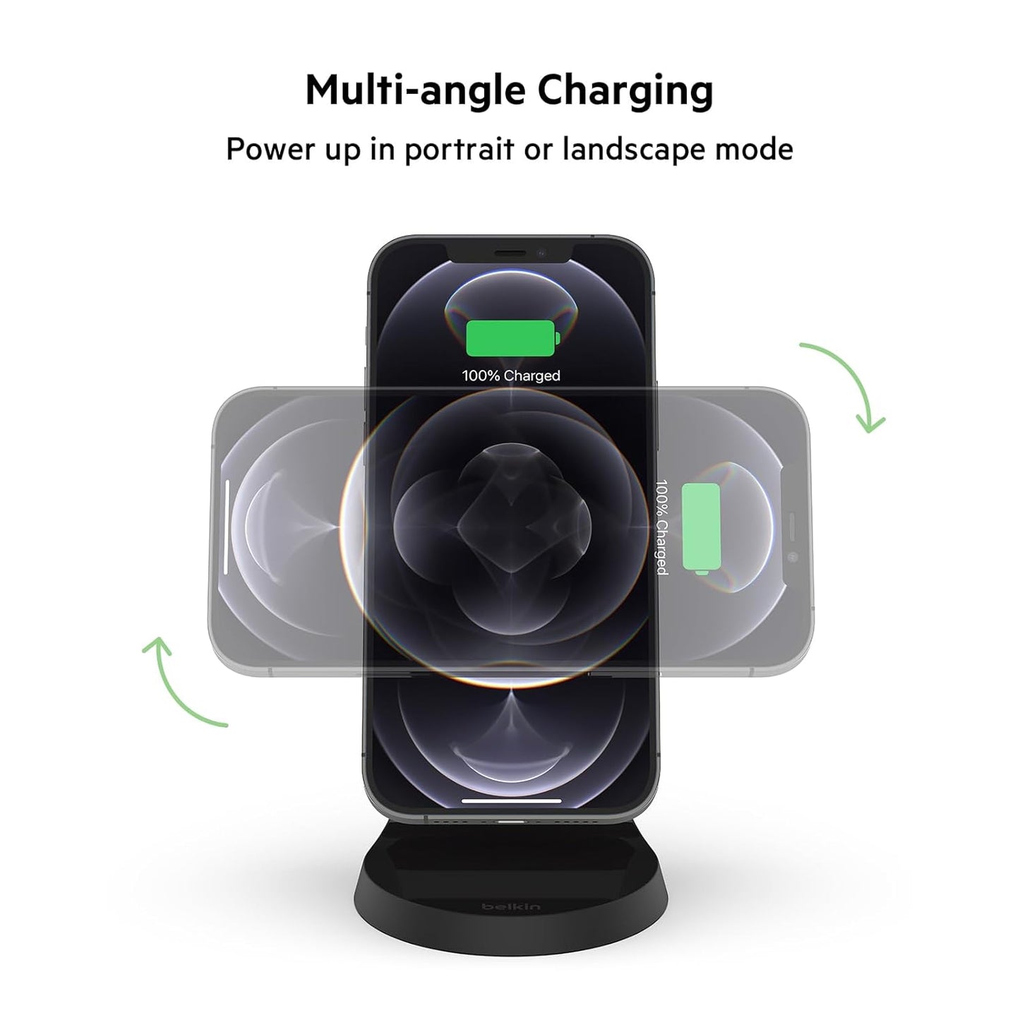 (Pre-Owned, Very Good) Belkin Magnetic Wireless Charging Stand (MagSafe Compatible) (6 Months Warranty)