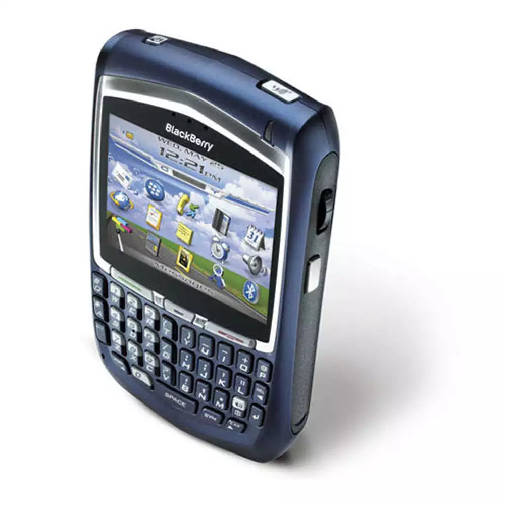 (Pre-Owned, Fair) BlackBerry 8700 With Classic BlackBerry OS and Full QWERTY Keyboard (Blue) (60 Days Warranty)