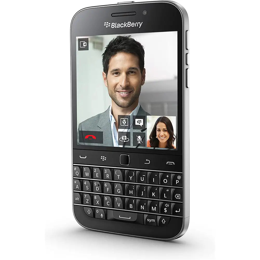 (Open Box) Blackberry Classic, Smartphone With Blackberry OS and Physical Keyboard, 3.5" Multi-touch (Black) (6 Months Warranty) (With Retail Box)